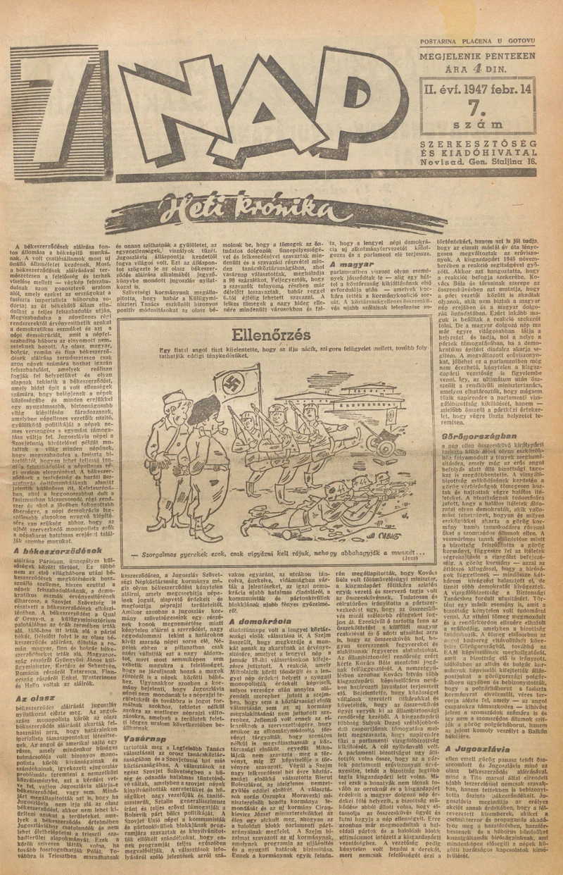 7 Nap, 2. évf. 1947. február 14. 7. sz. 1–10. oldal