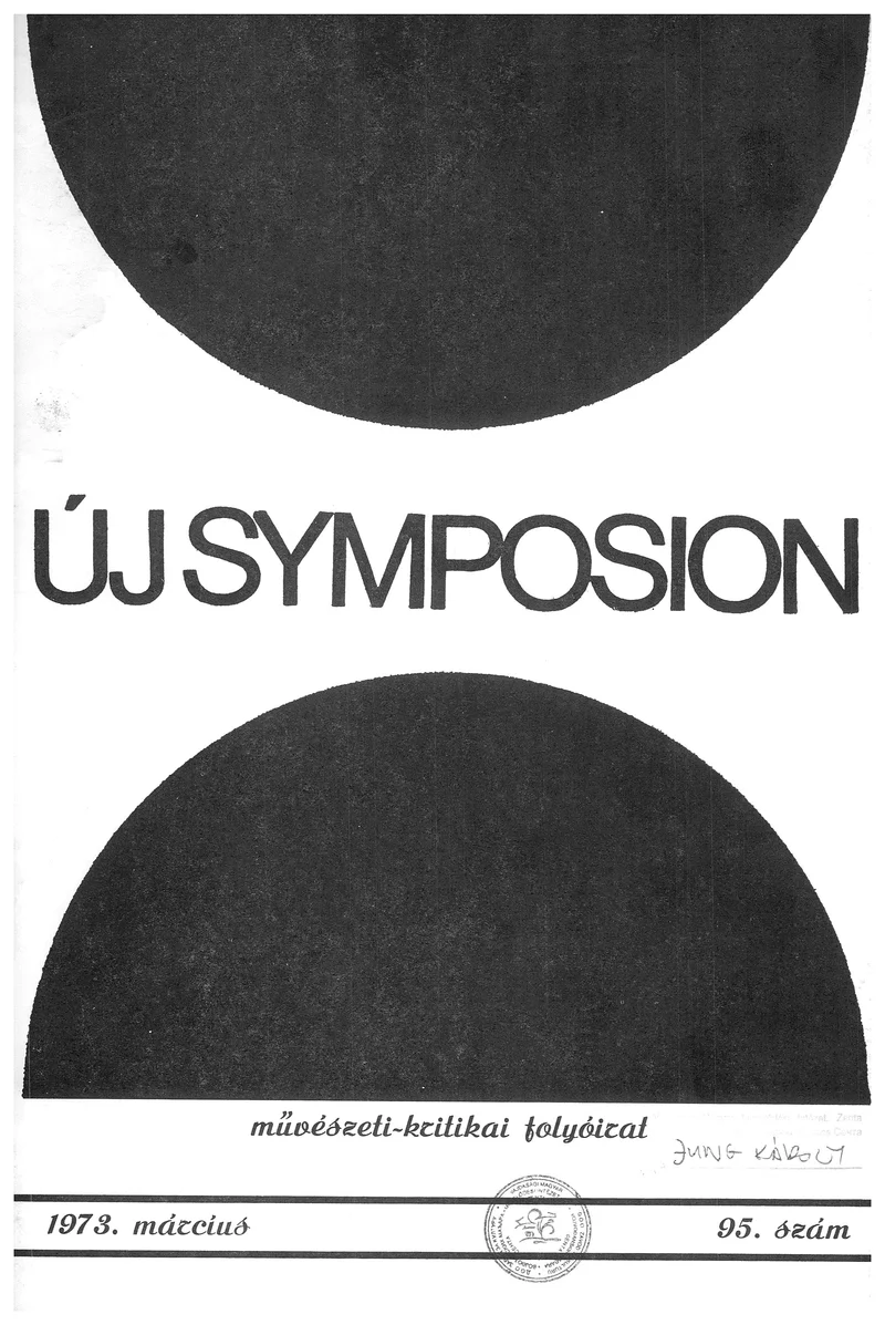 Új Symposion, 9. évf. 1973. március. 95. sz. 691–732. oldal