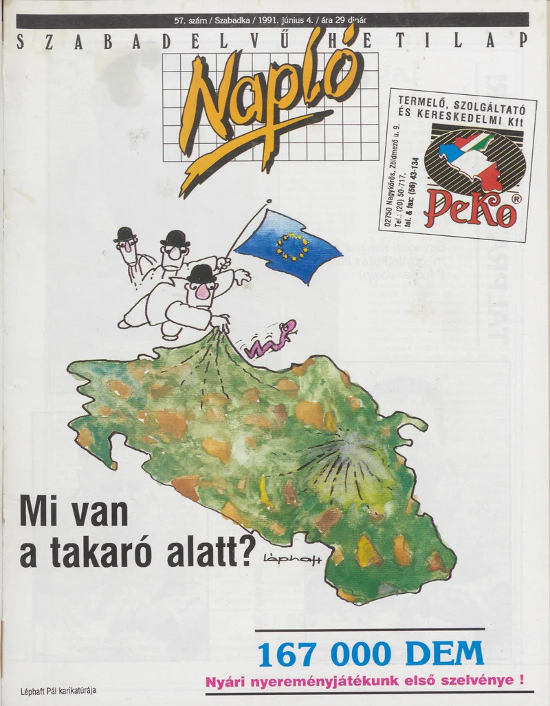 Napló - Szabadelvű hetilap, 2. évf. 1991. június 4. 57. sz.