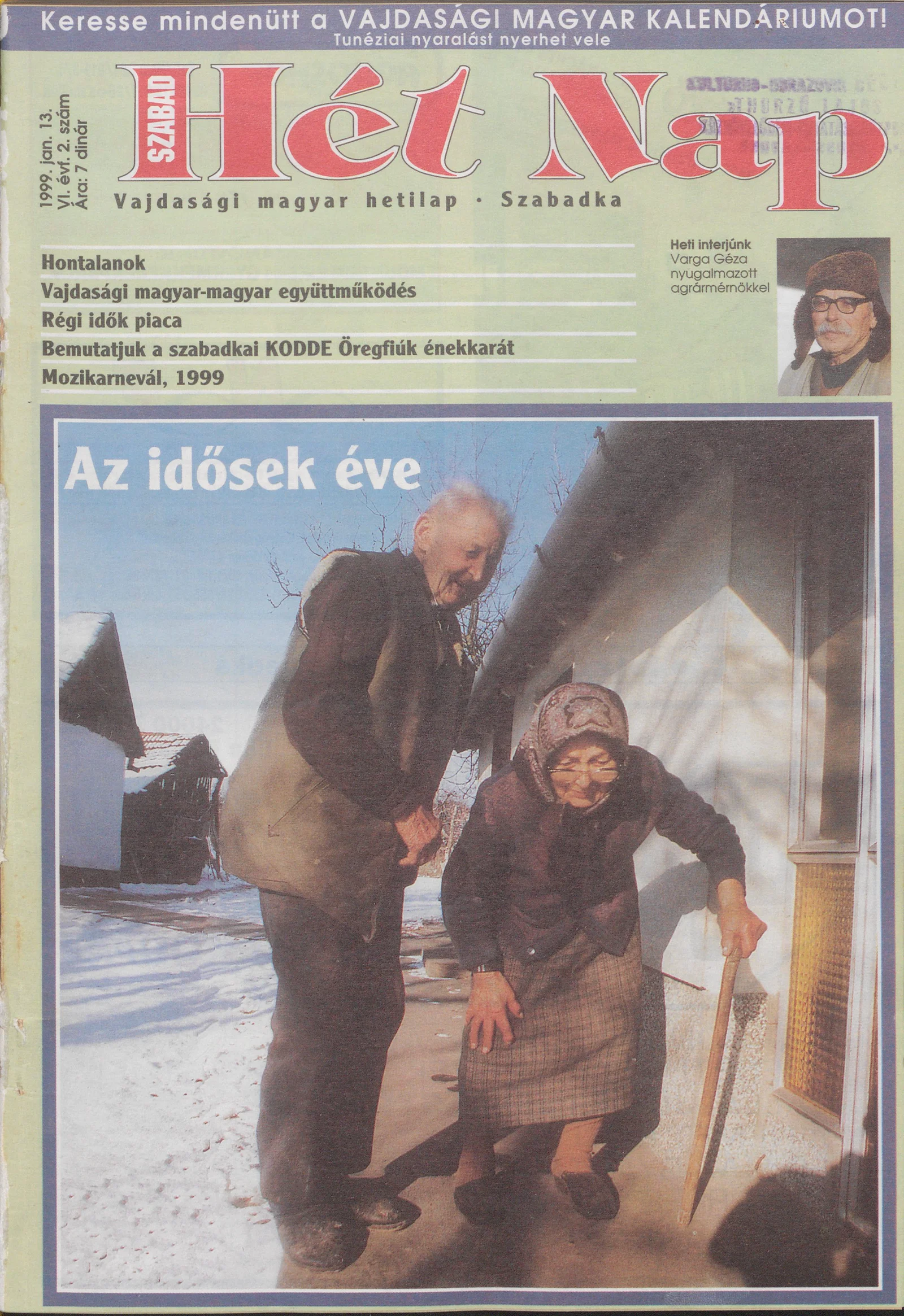 Szabad Hét Nap, 6. évf. 1999. január 13. 2. sz.