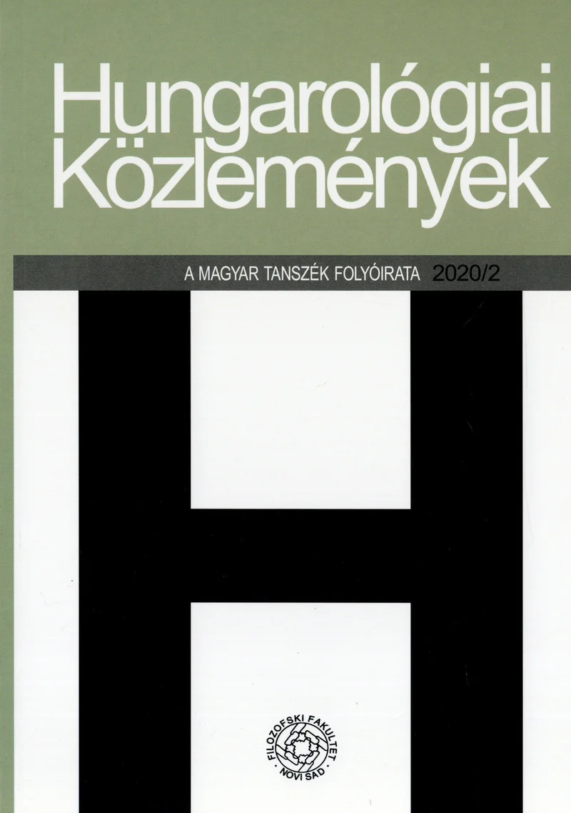 Hungarológiai Közlemények, 51. évf. 2020. 2. sz. 1–109. oldal