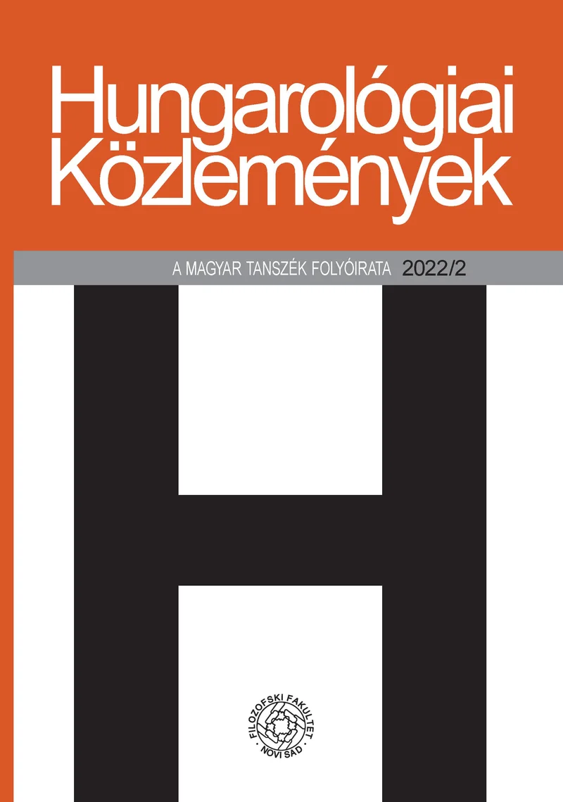 Hungarológiai Közlemények, 53. évf. 2022. 2. sz.