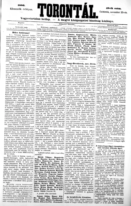 Torontál, 9. évf. 1880. november 25. 48. sz.