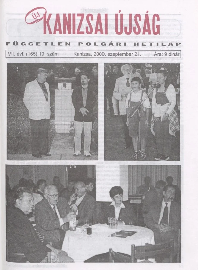 Új Kanizsai Újság, 7. évf. 2000. szeptember 21. 19. sz.