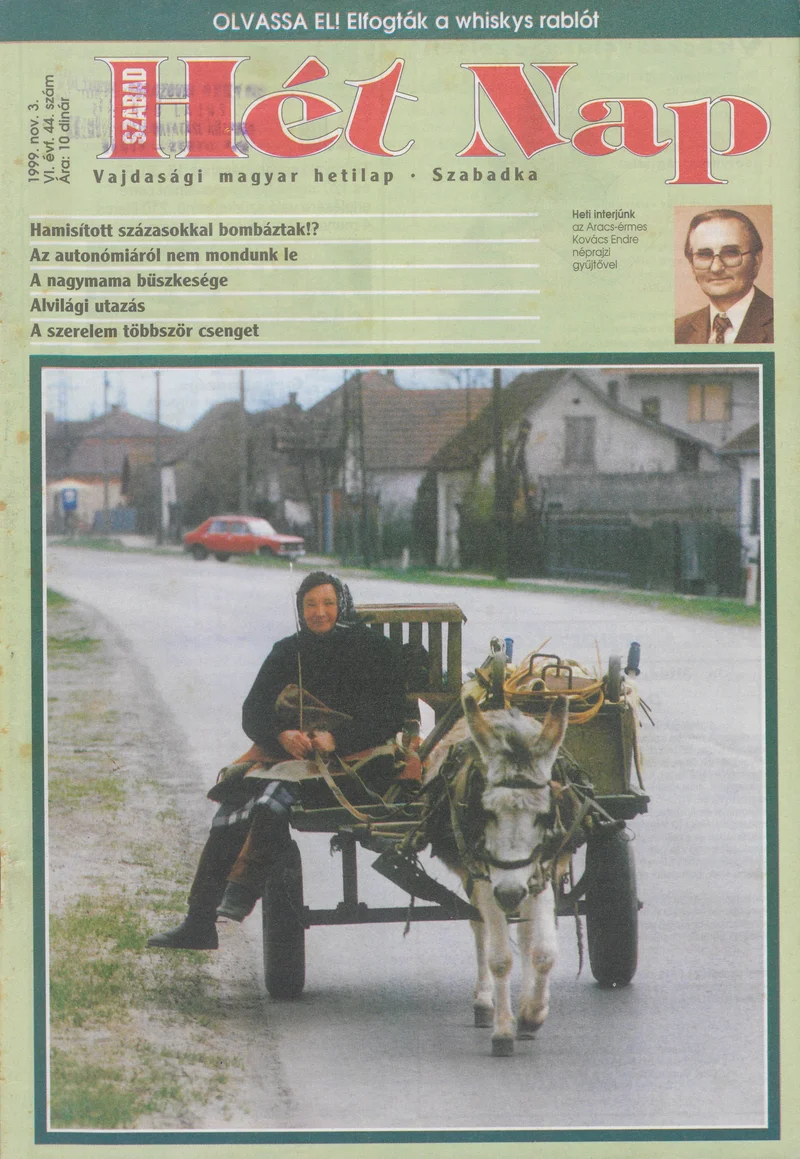 Szabad Hét Nap, 6. évf. 1999. november 3. 44. sz.