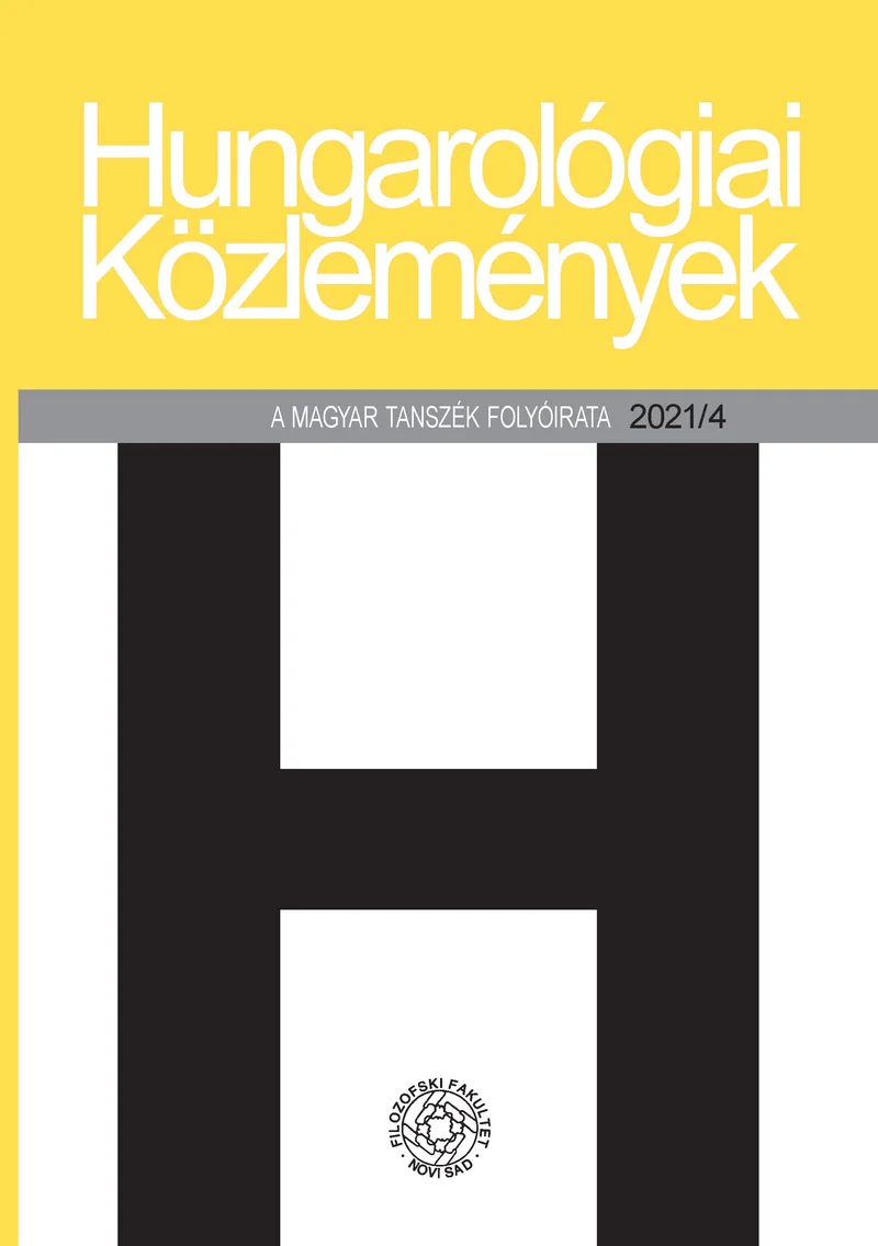 Hungarológiai Közlemények, 52. évf. 2021. 4. sz.