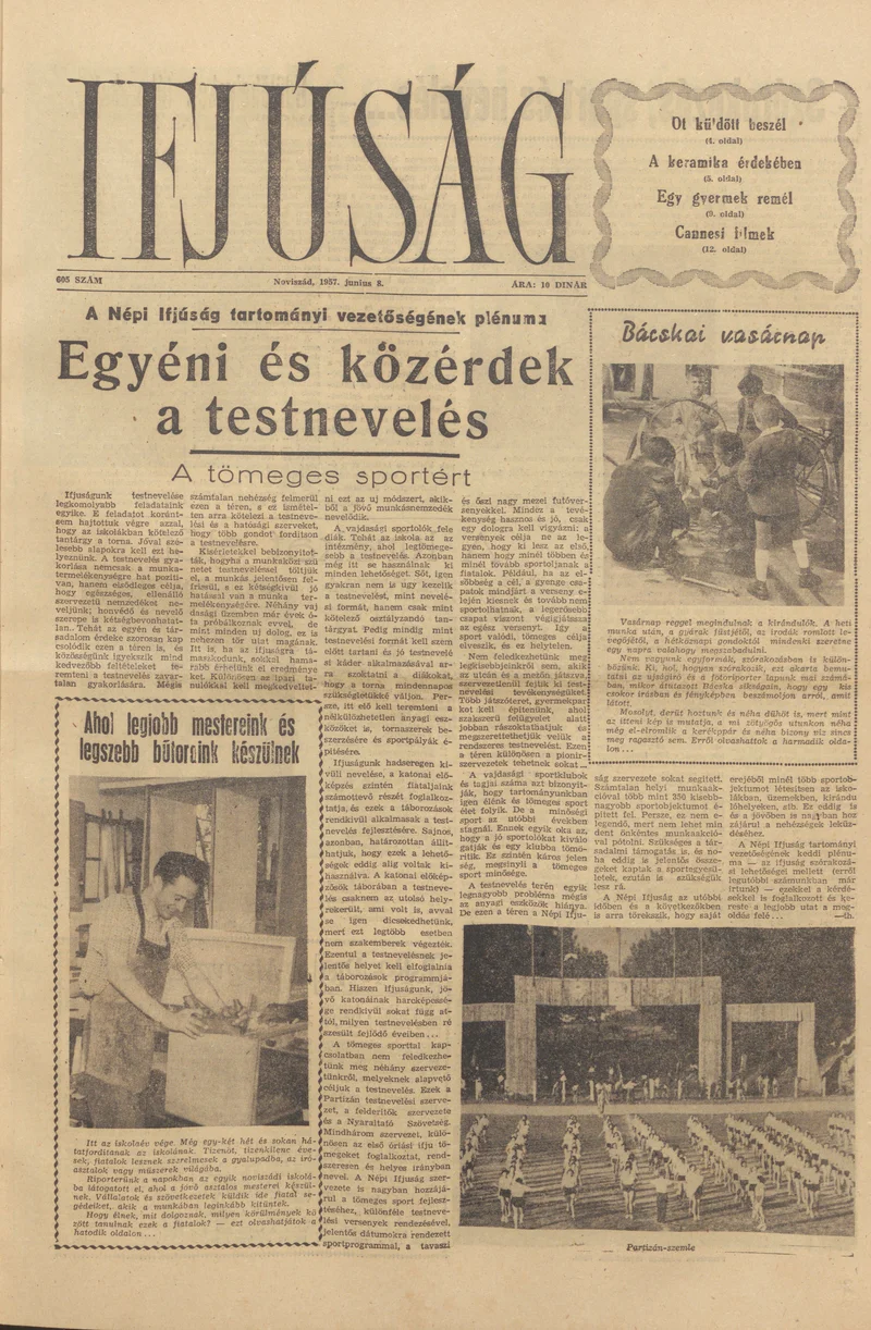 Ifjúság, 13. évf. 1957. június 8. 605. sz.