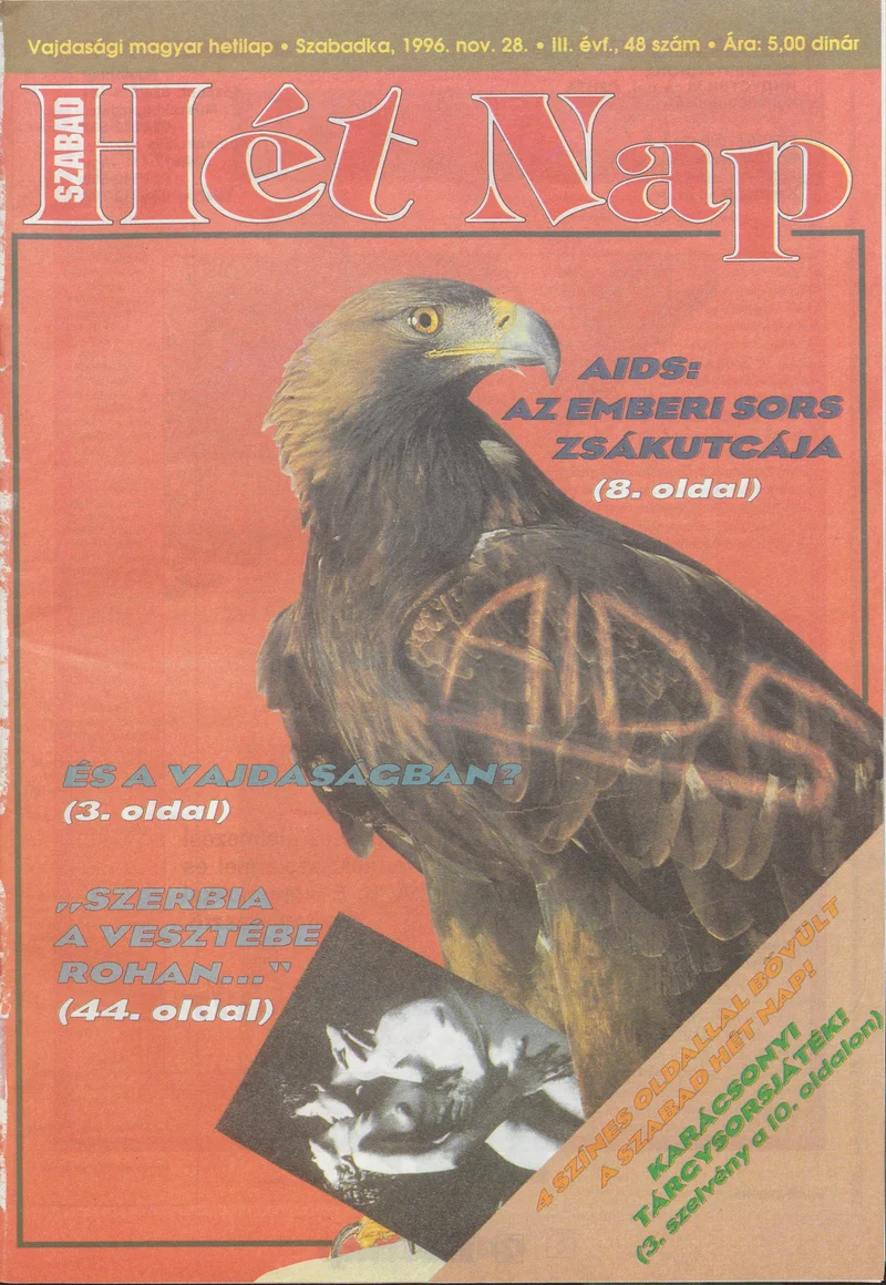 Szabad Hét Nap, 3. évf. 1996. november 28. 48. sz.