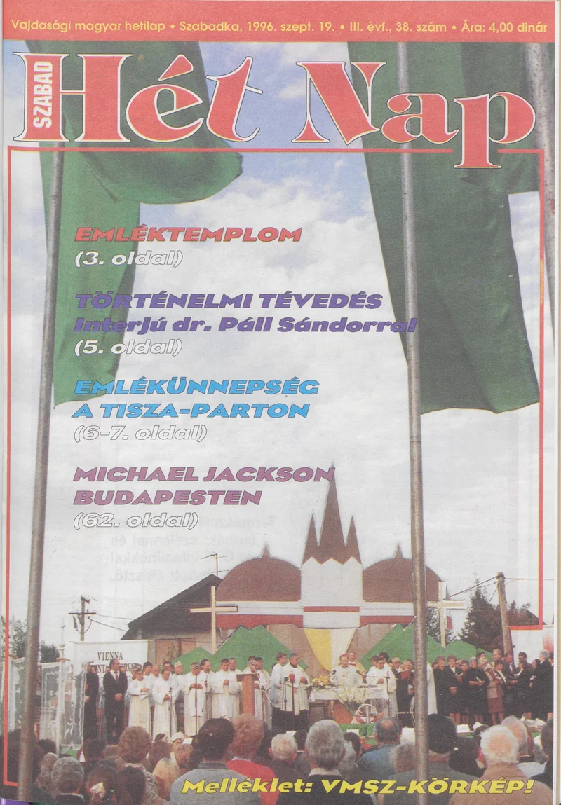 Szabad Hét Nap, 3. évf. 1996. szeptember 19. 38. sz.