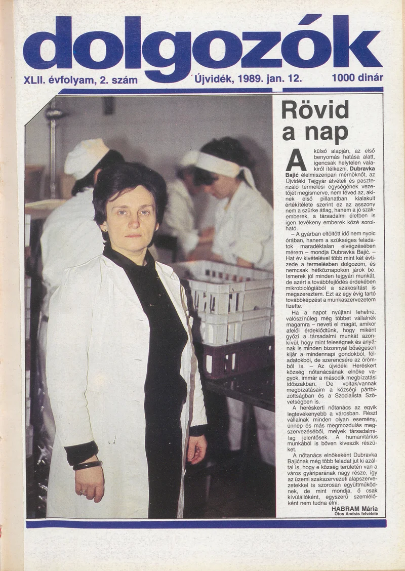 Dolgozók, 43. évf. 1989. január 12. 2. sz.