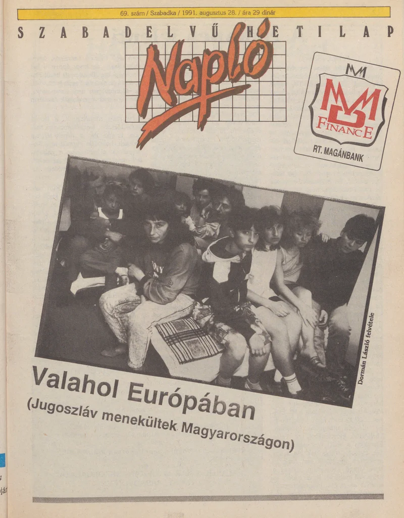 Napló - Szabadelvű hetilap, 2. évf. 1991. augusztus 28. 69. sz.
