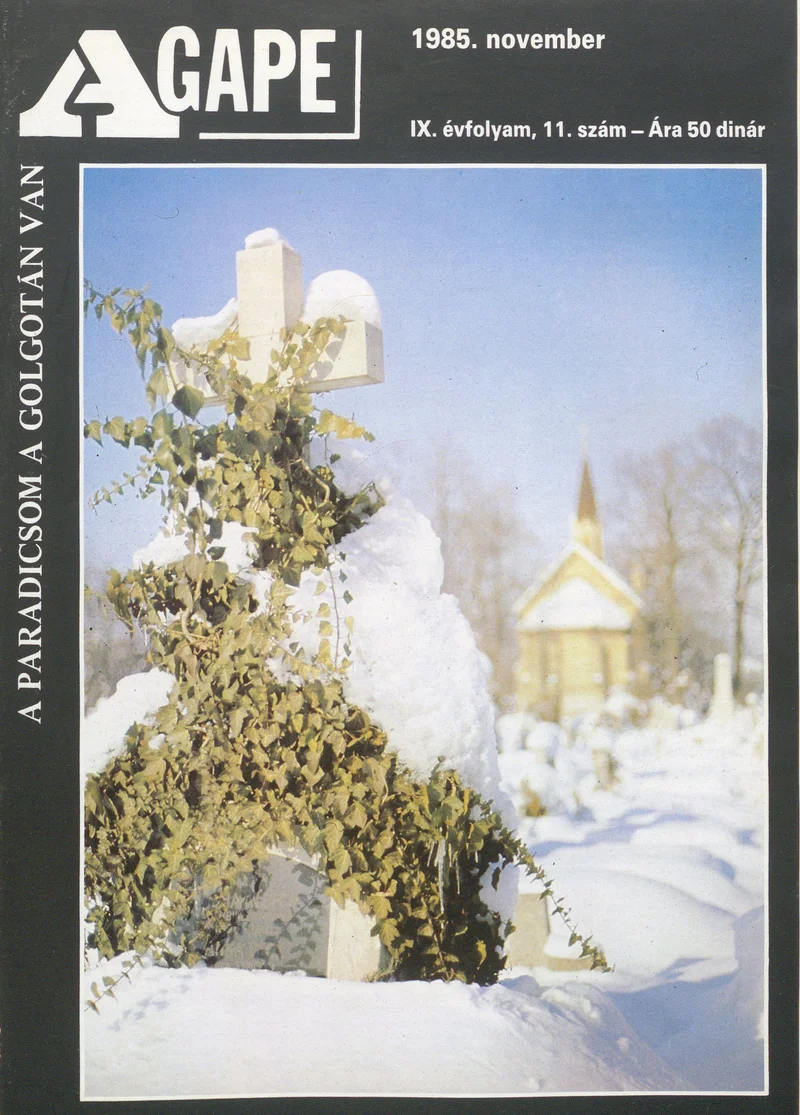 Agape, 9. évf. 1985. november. 11. sz.