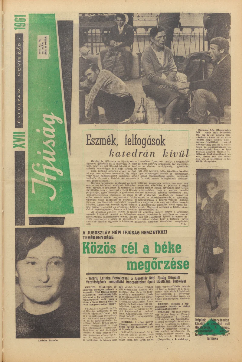 Ifjúság, 17. évf. 1961. szeptember 28. 40. sz.