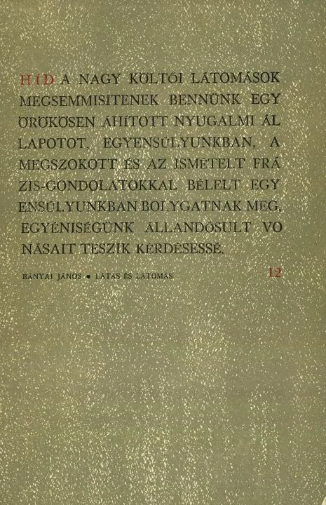 Híd, 27. évf. 1963. december. 12. sz. 1163–1296. oldal