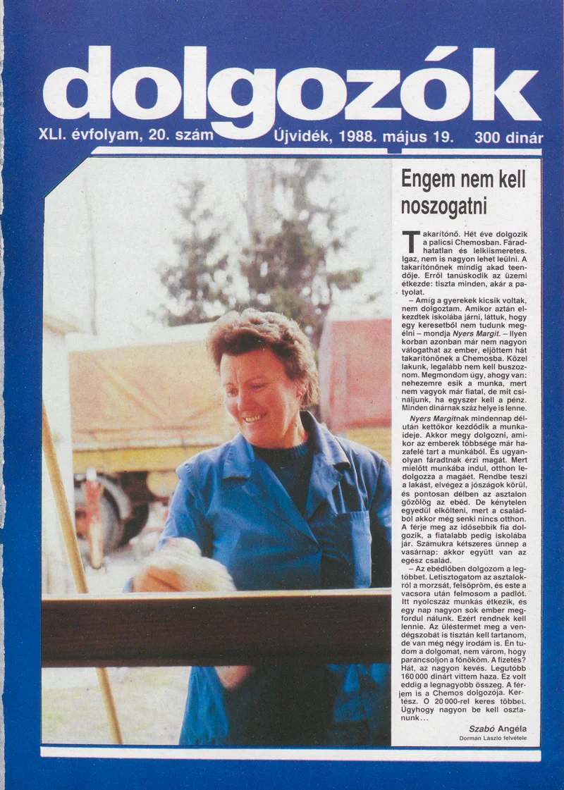Dolgozók, 42. évf. 1988. május 19. 20. sz.