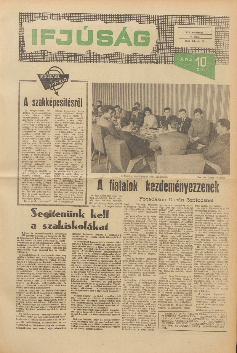 Ifjúság, 14. évf. 1958. február 13. 7. sz.