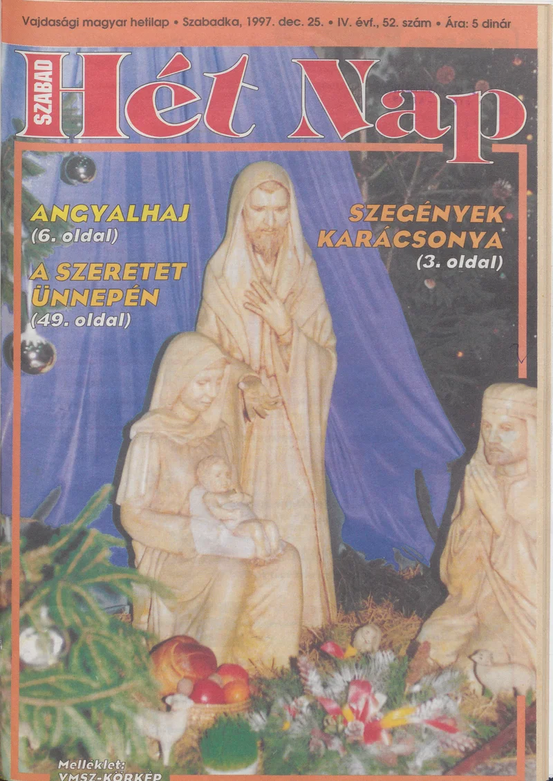 Szabad Hét Nap, 4. évf. 1997. december 25. 52. sz.
