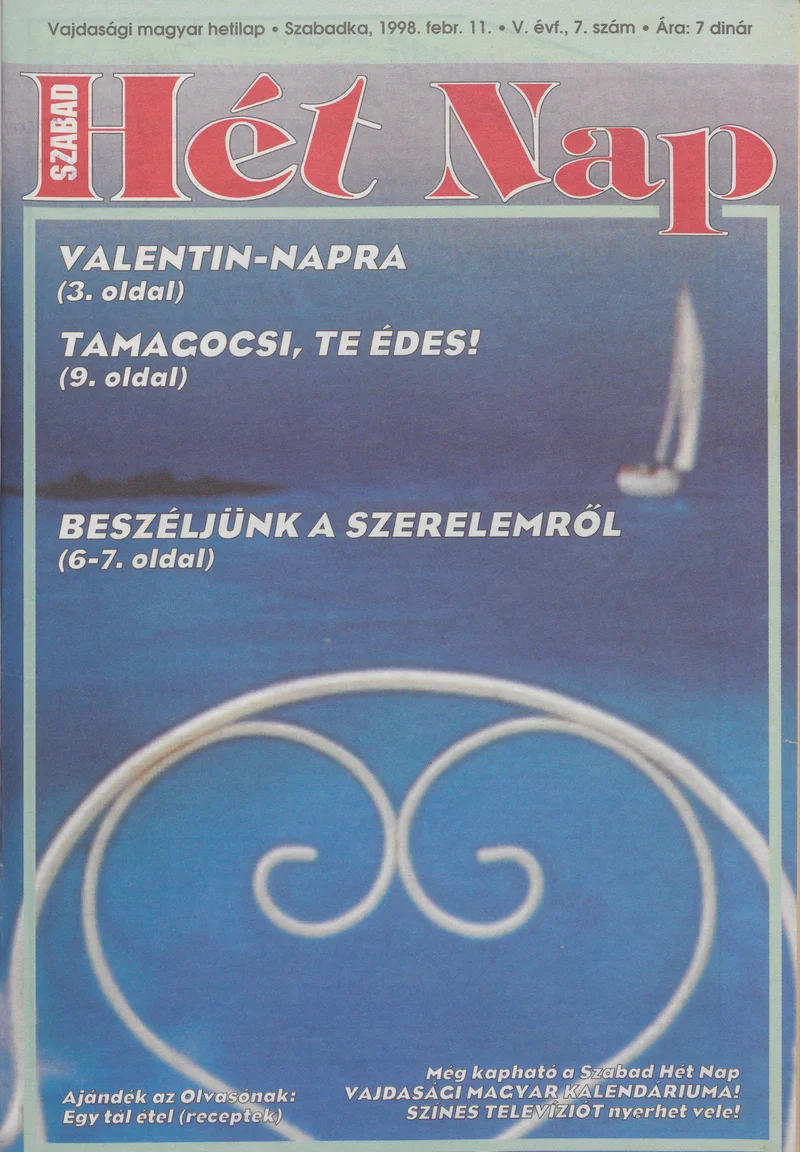 Szabad Hét Nap, 5. évf. 1998. február 11. 7. sz.