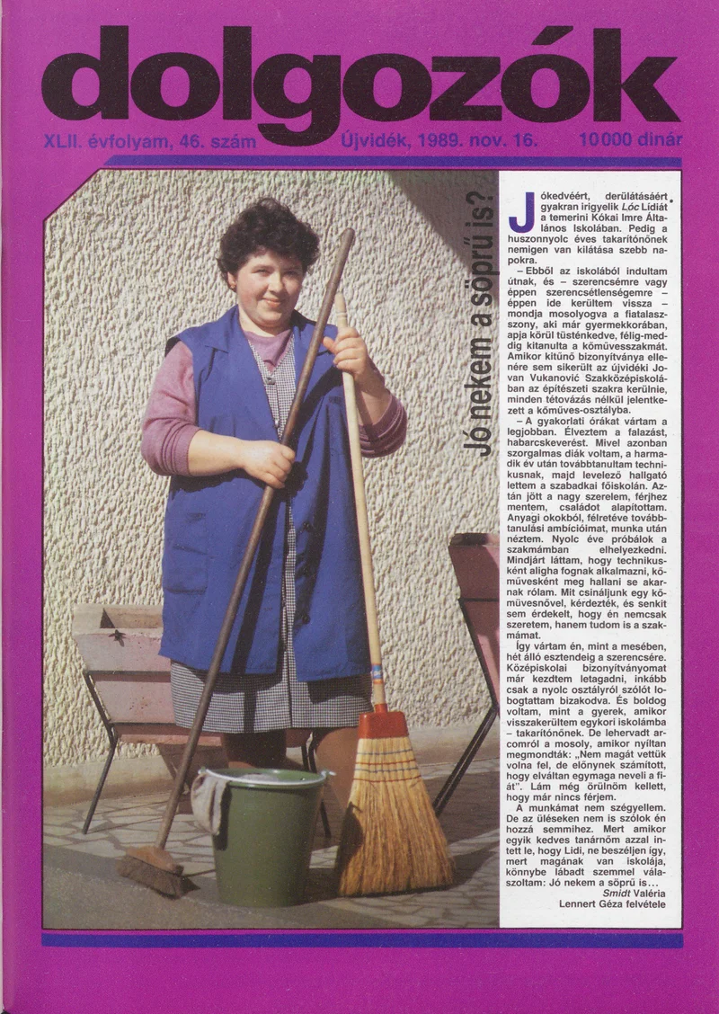 Dolgozók, 43. évf. 1989. november 16. 46. sz.
