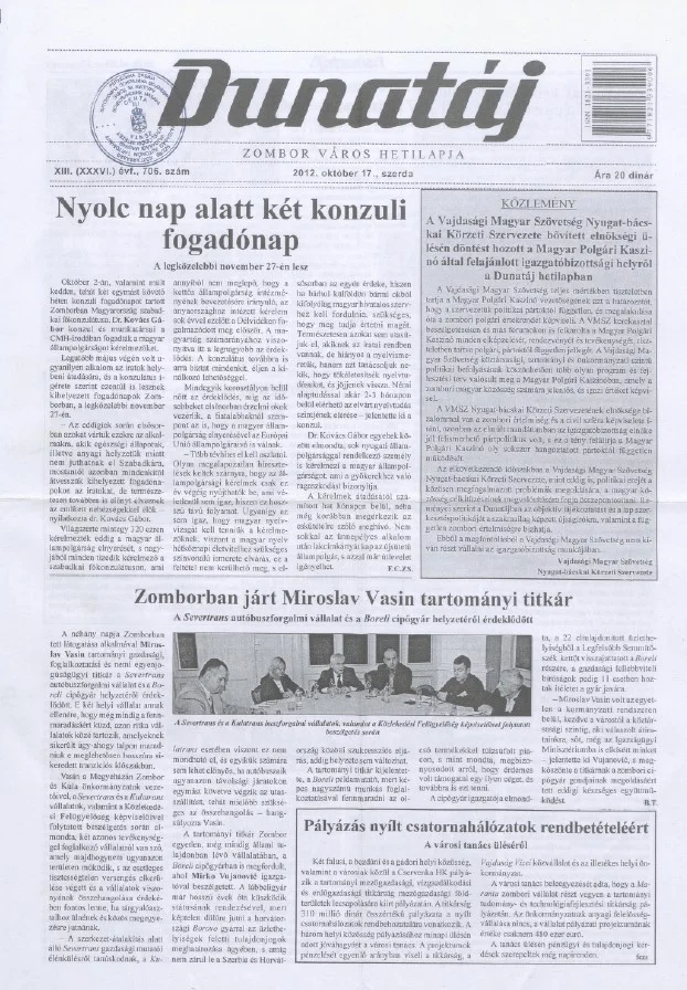 Dunatáj, 14. évf. 2012. október 17. 706. sz.