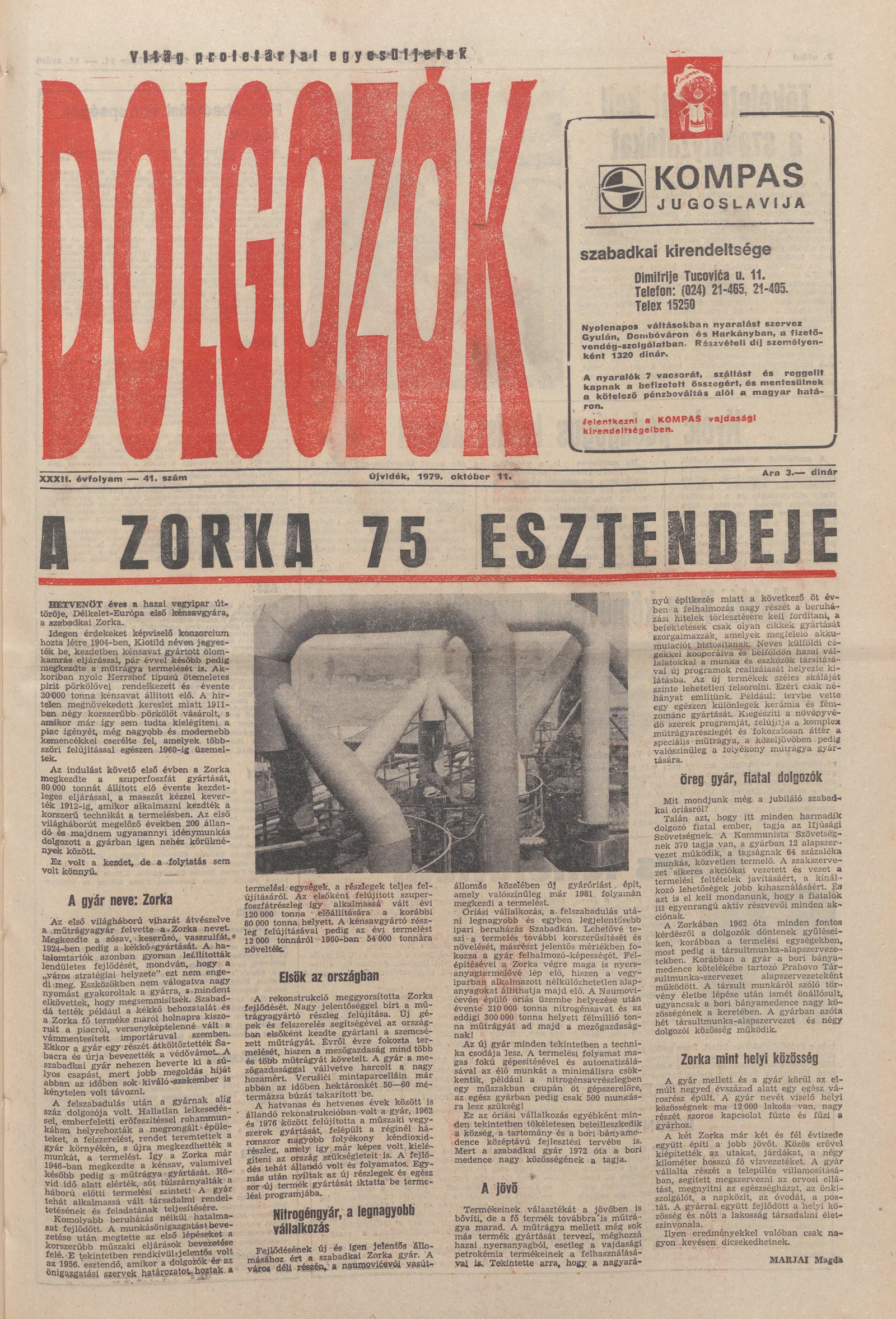 Dolgozók, 33. évf. 1979. október 11. 41. sz.