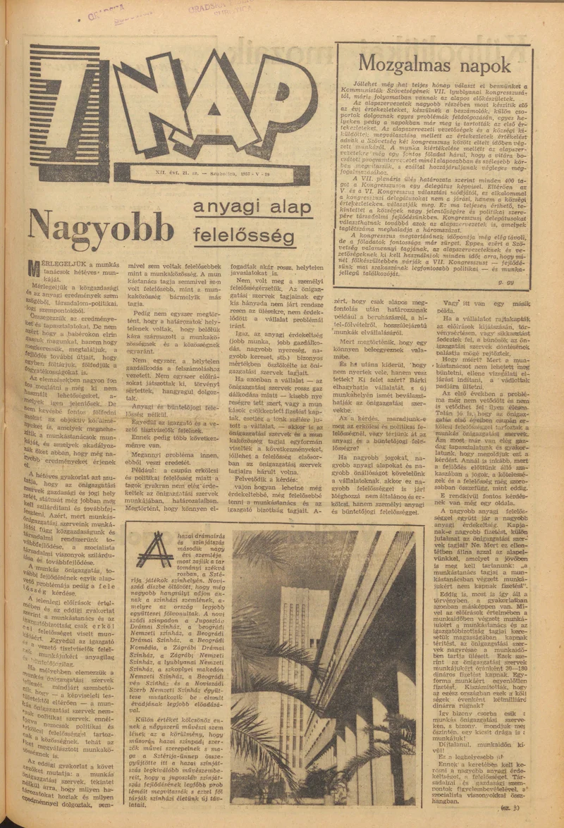 7 Nap, 12. évf. 1957. május 19. 21. sz.