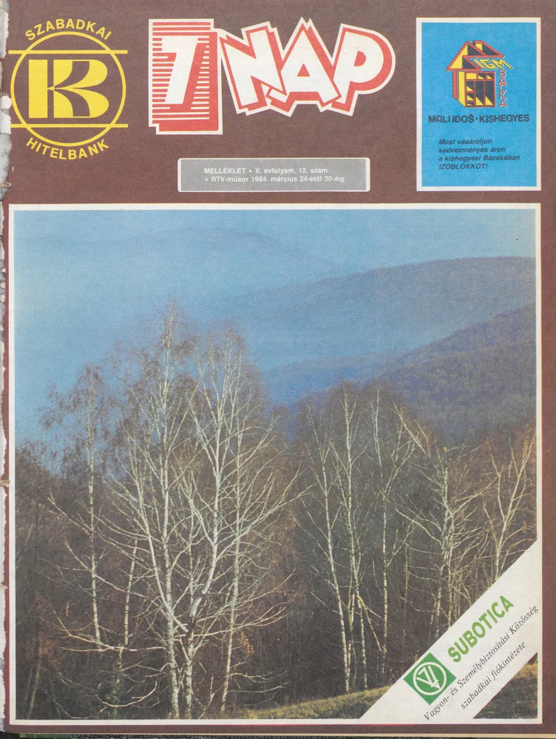 7 Nap melléklet, 10. évf. 1984. március 24. – 30. 12. sz.