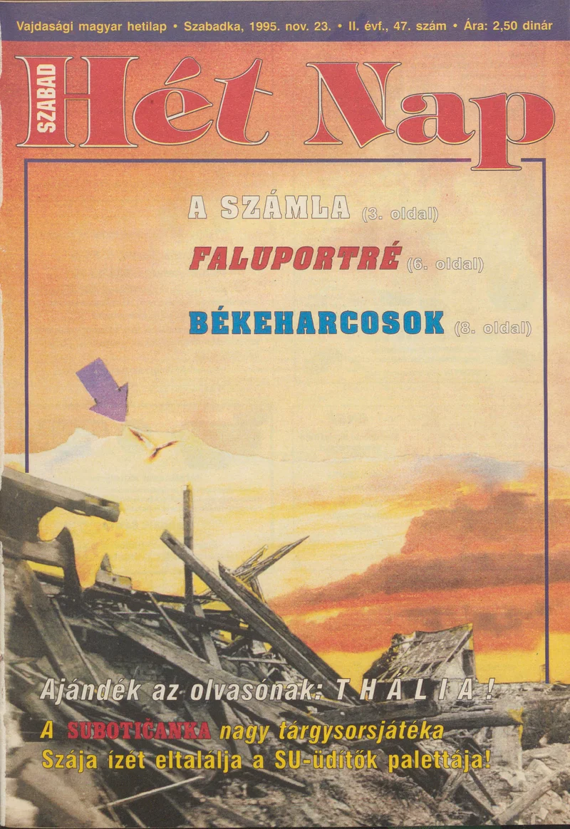 Szabad Hét Nap, 2. évf. 1995. november 23. 47. sz.