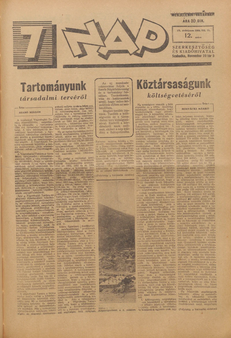 7 Nap, 9. évf. 1954. március 21. 12. sz. 1–16. oldal