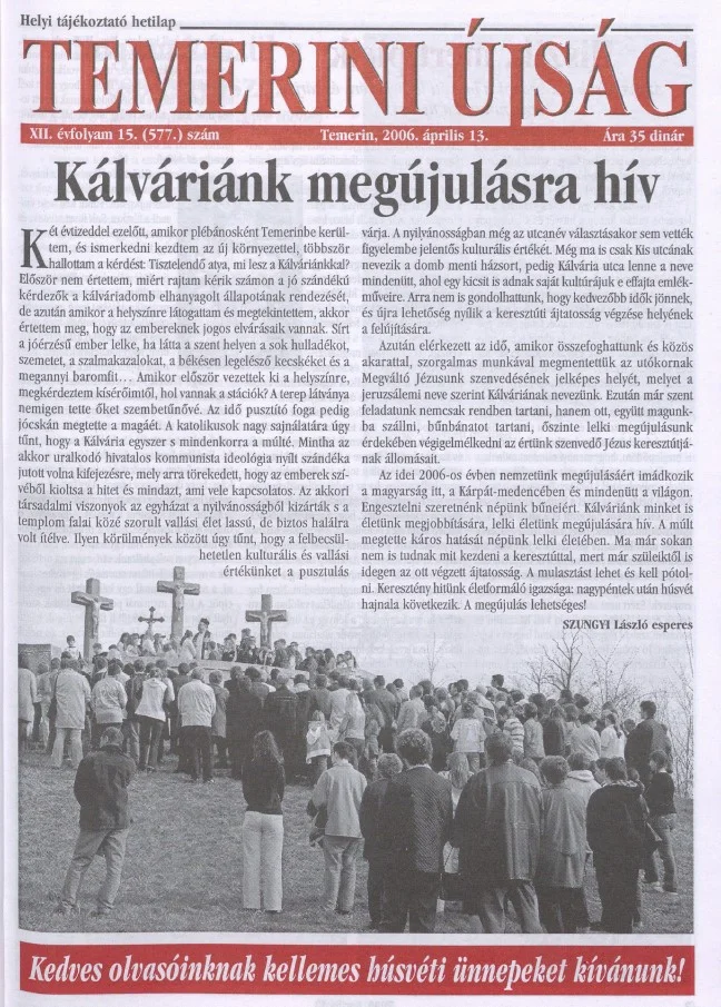 Temerini Újság, 12. évf. 2006. június 22. 15. sz.