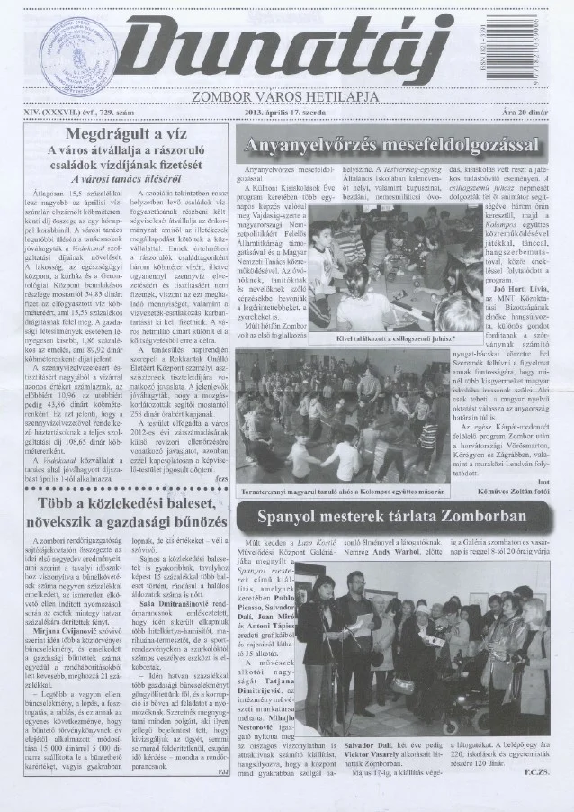 Dunatáj, 15. évf. 2013. április 17. 729. sz.