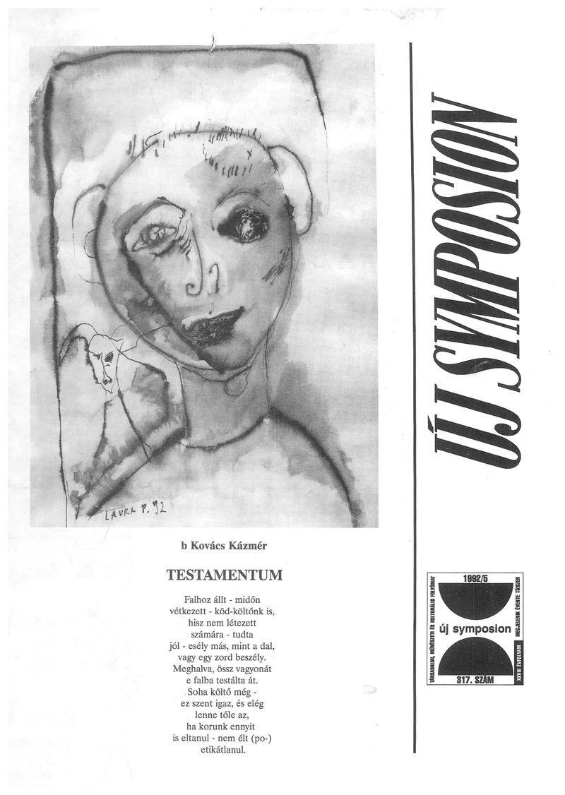 Új Symposion, 28. évf. 1992. május. 317. sz. 1–32. oldal