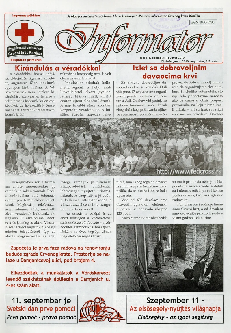 Informator, 11. évf. 2010. augusztus 1. 111. sz.