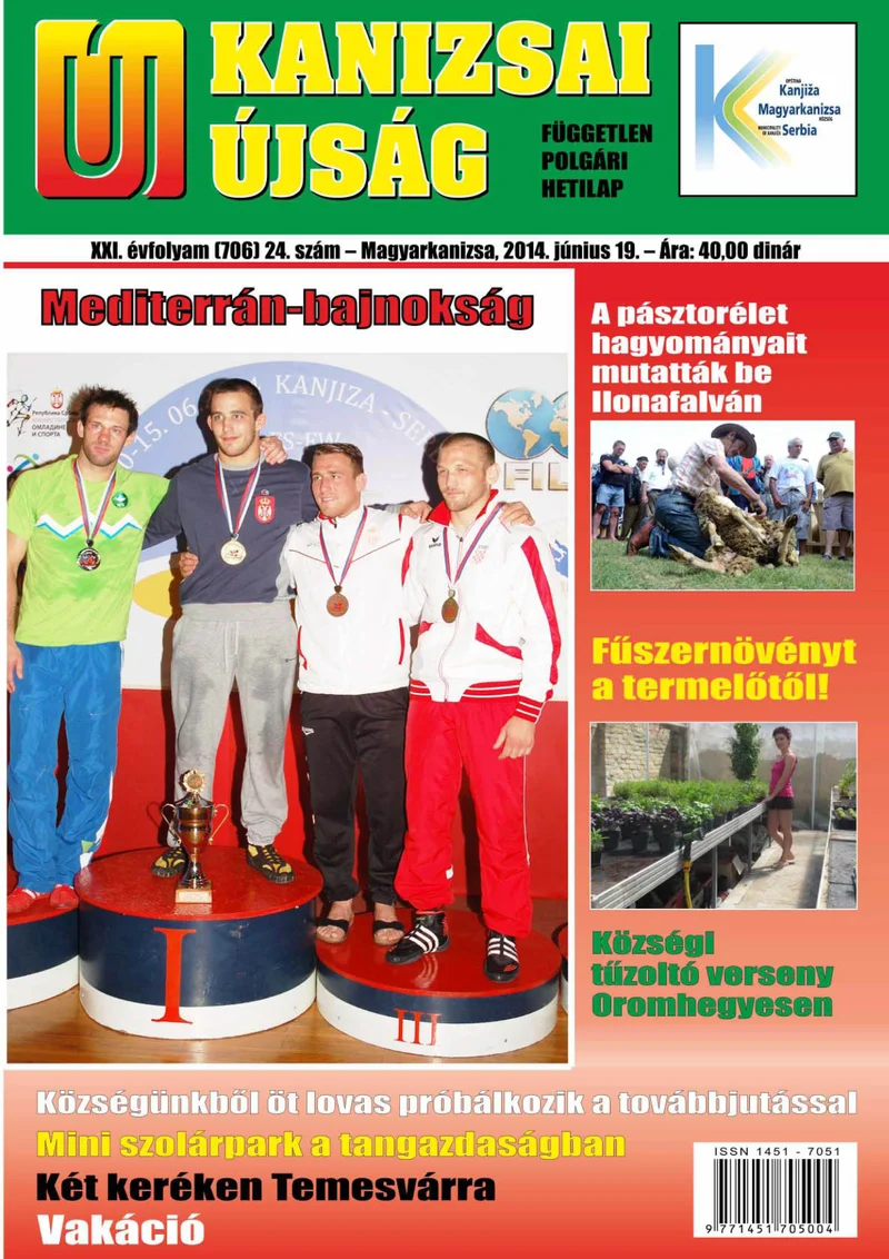 Új Kanizsai Újság, 21. évf. 2014. június 19. 24. sz.
