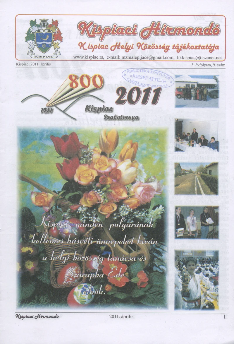 Kispiaci Hírmondó, 3. évf. 2011. április. 9. sz.