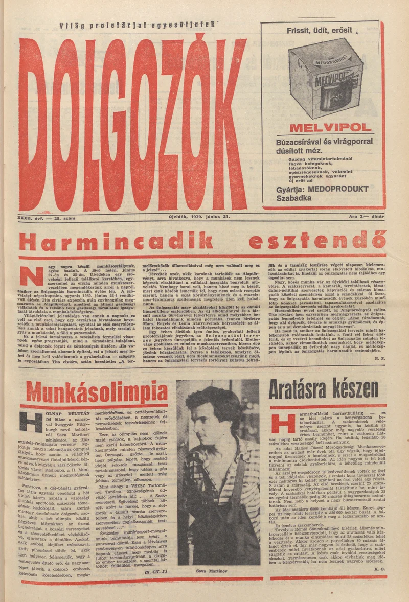 Dolgozók, 33. évf. 1979. június 21. 25. sz.