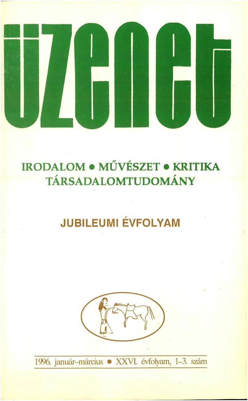 Üzenet, 26. évf. 1996. január – március. 1–3. sz. 1–132. oldal
