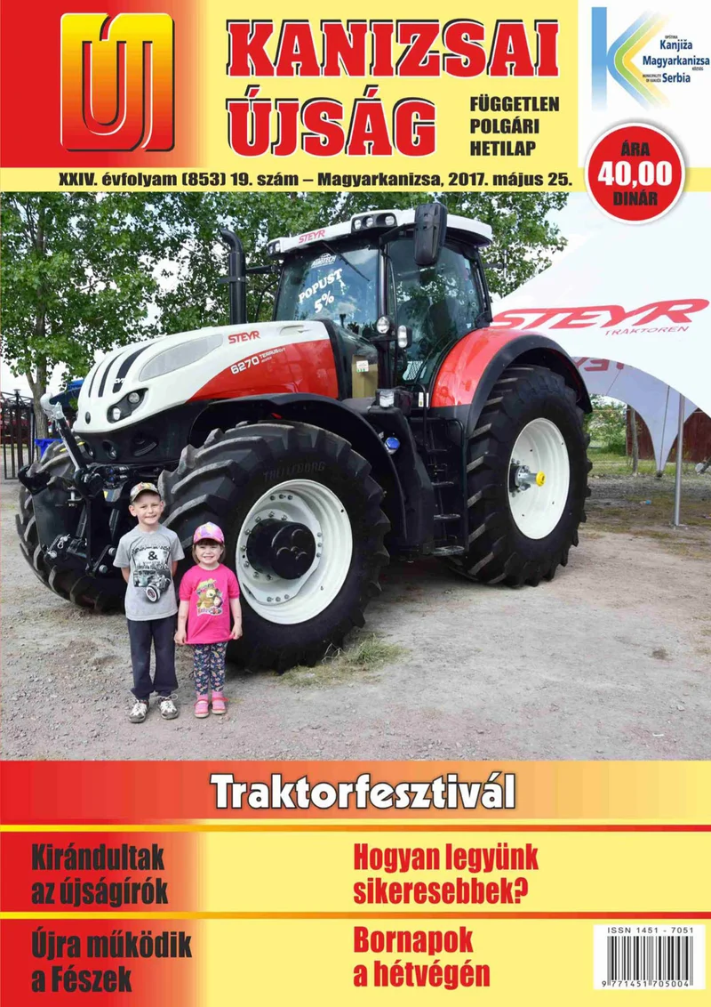 Új Kanizsai Újság, 24. évf. 2017. május 25. 19. sz.