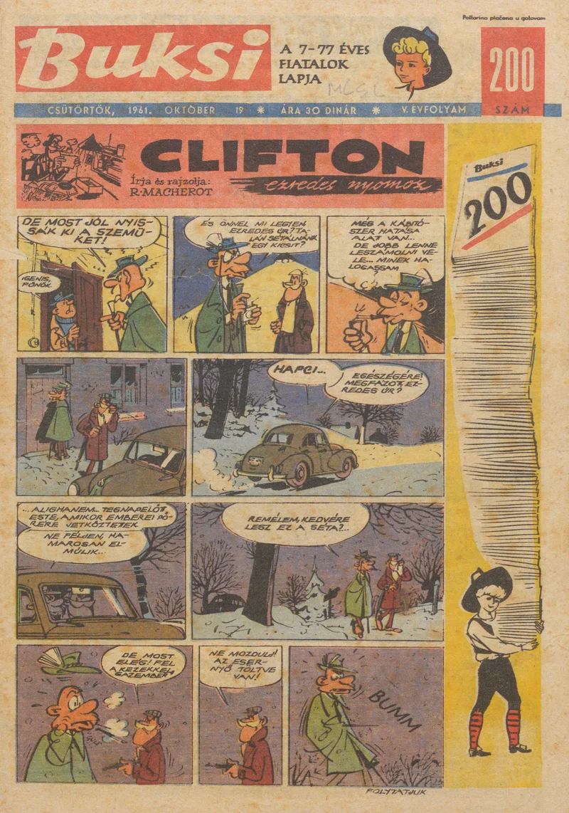 Buksi, 5. évf. 1961. október 19. 200. sz.