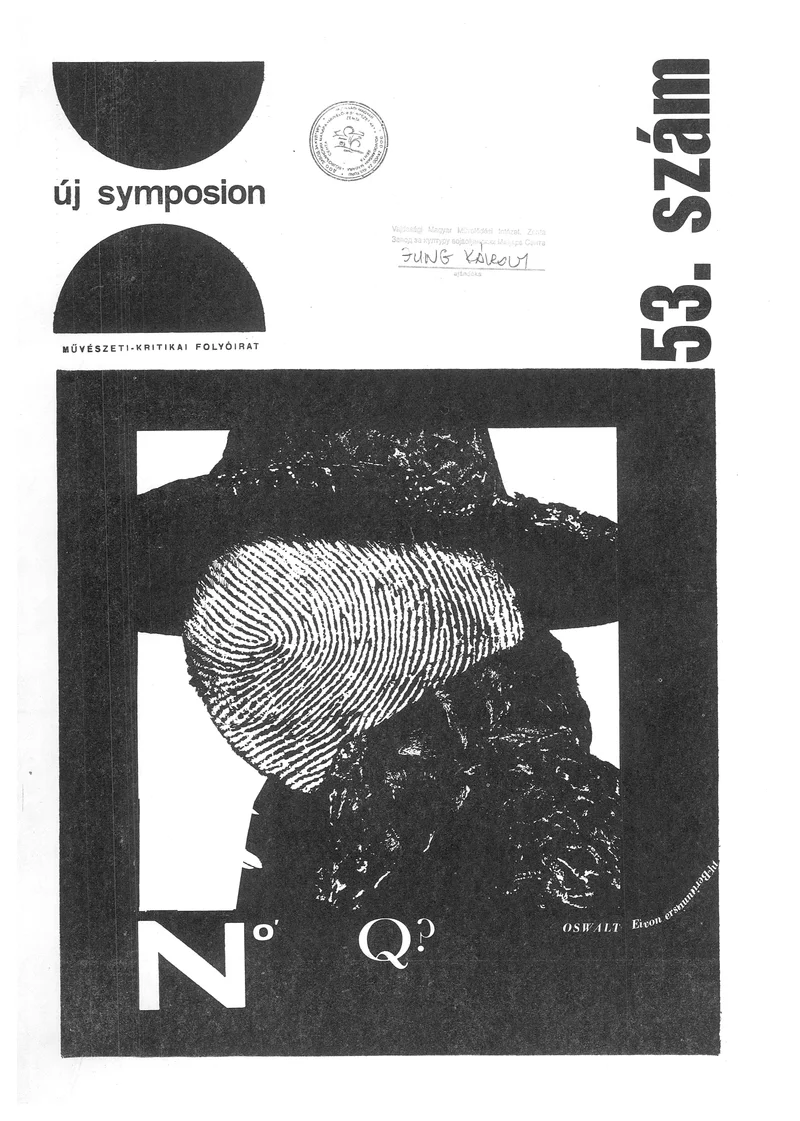 Új Symposion, 5. évf. 1969. szeptember. 53. sz. 1–32. oldal