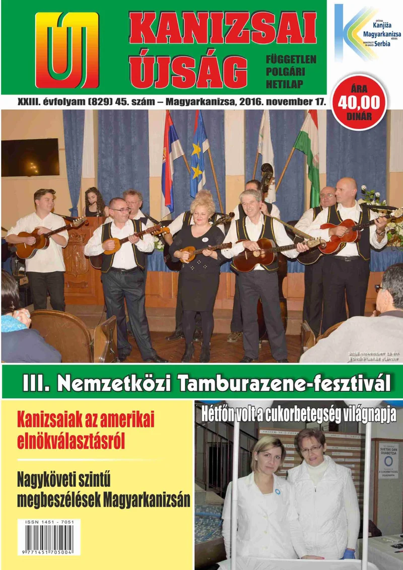 Új Kanizsai Újság, 23. évf. 2016. november 17. 45. sz.
