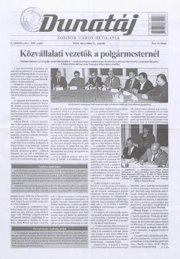 Dunatáj, 11. évf. 2009. december 2. 556. sz.