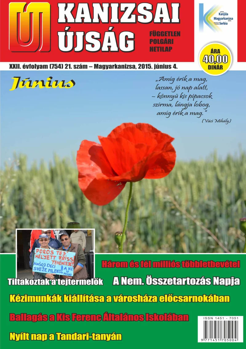 Új Kanizsai Újság, 22. évf. 2015. június 4. 21. sz.