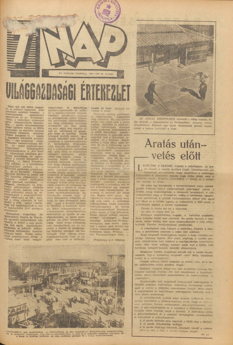 7 Nap, 11. évf. 1956. július 29. 31. sz.