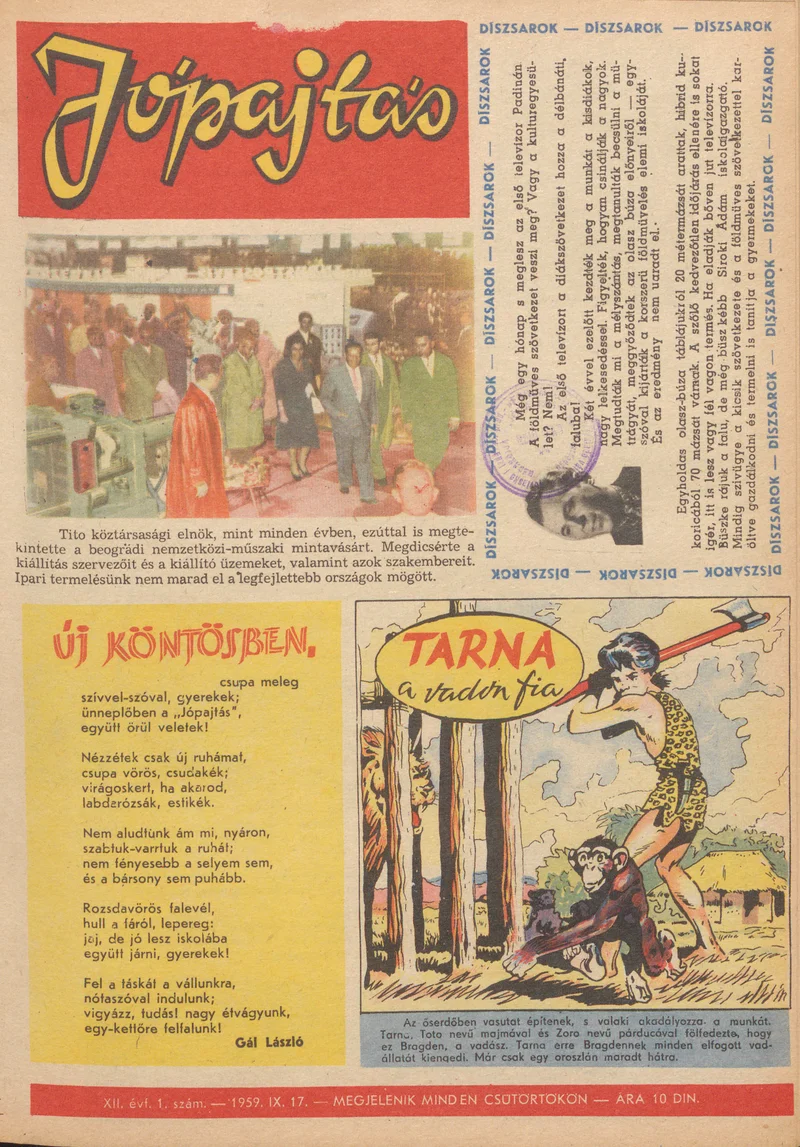 Jó Pajtás, 13. évf. 1959. szeptember 17. 13. sz.