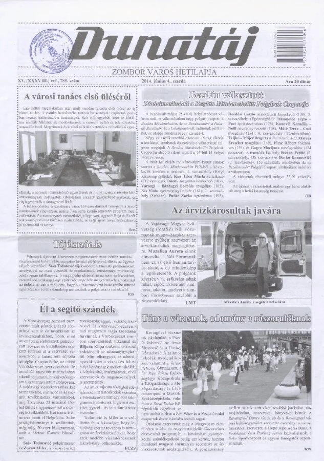 Dunatáj, 16. évf. 2014. június 4. 785. sz.