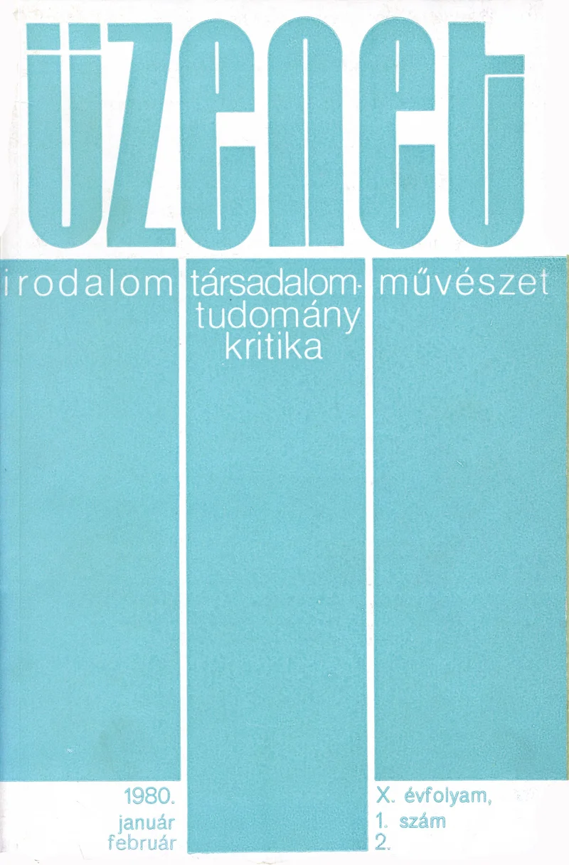 Üzenet, 10. évf. 1980. január – február. 1–2. sz. 1–88. oldal