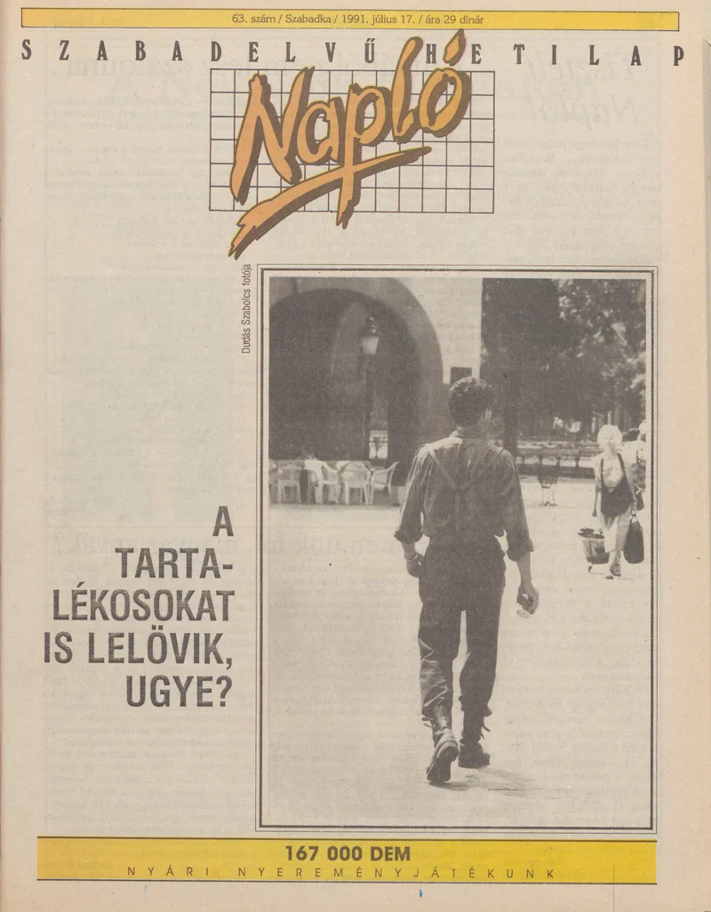 Napló - Szabadelvű hetilap, 2. évf. 1991. július 17. 63. sz.