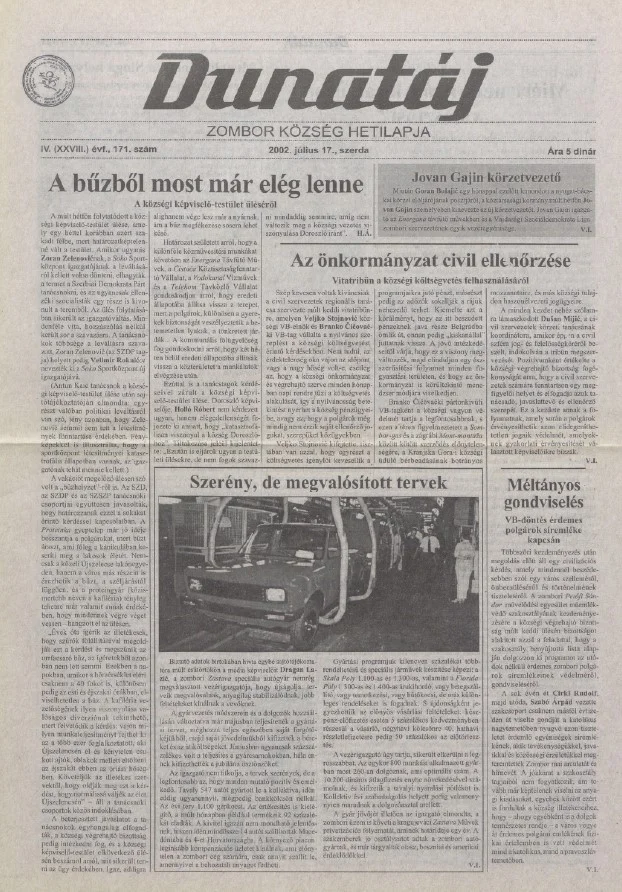 Dunatáj, 4. évf. 2002. július 17. 171. sz.