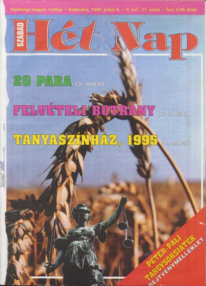 Szabad Hét Nap, 2. évf. 1995. július 6. 27. sz.